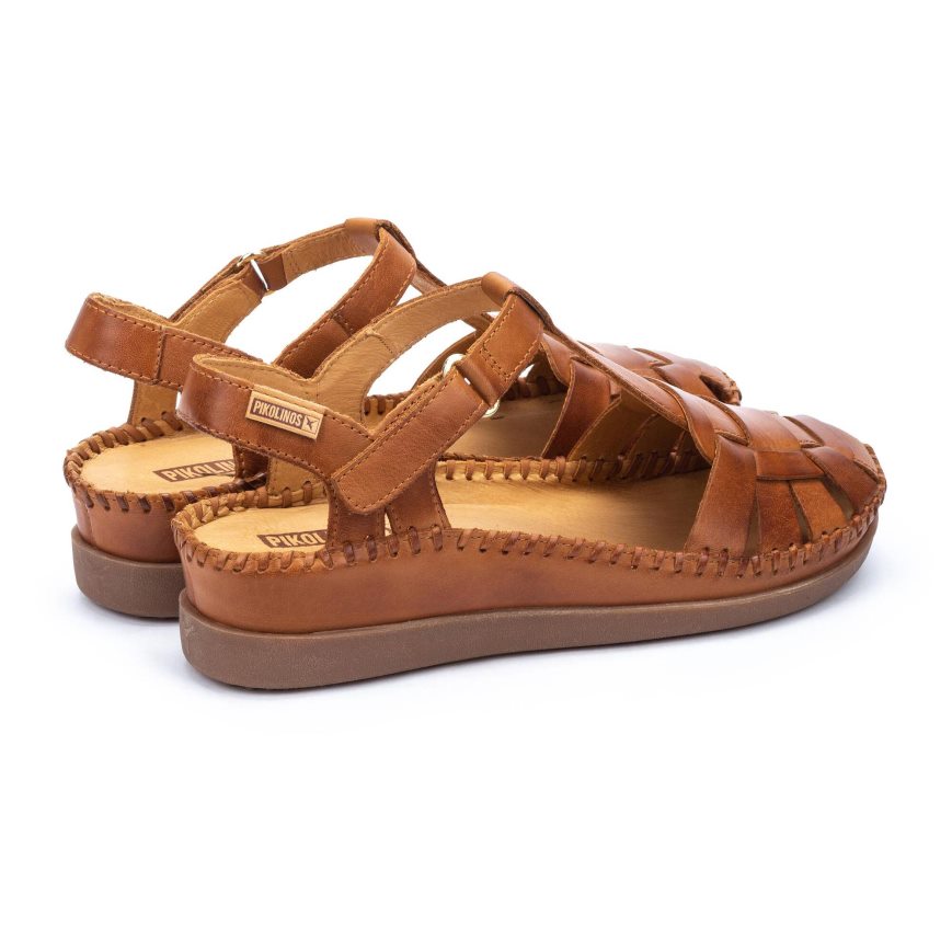 Women's Pikolinos CADAQUES Wedge Sandals Brown | NZ P5827A1